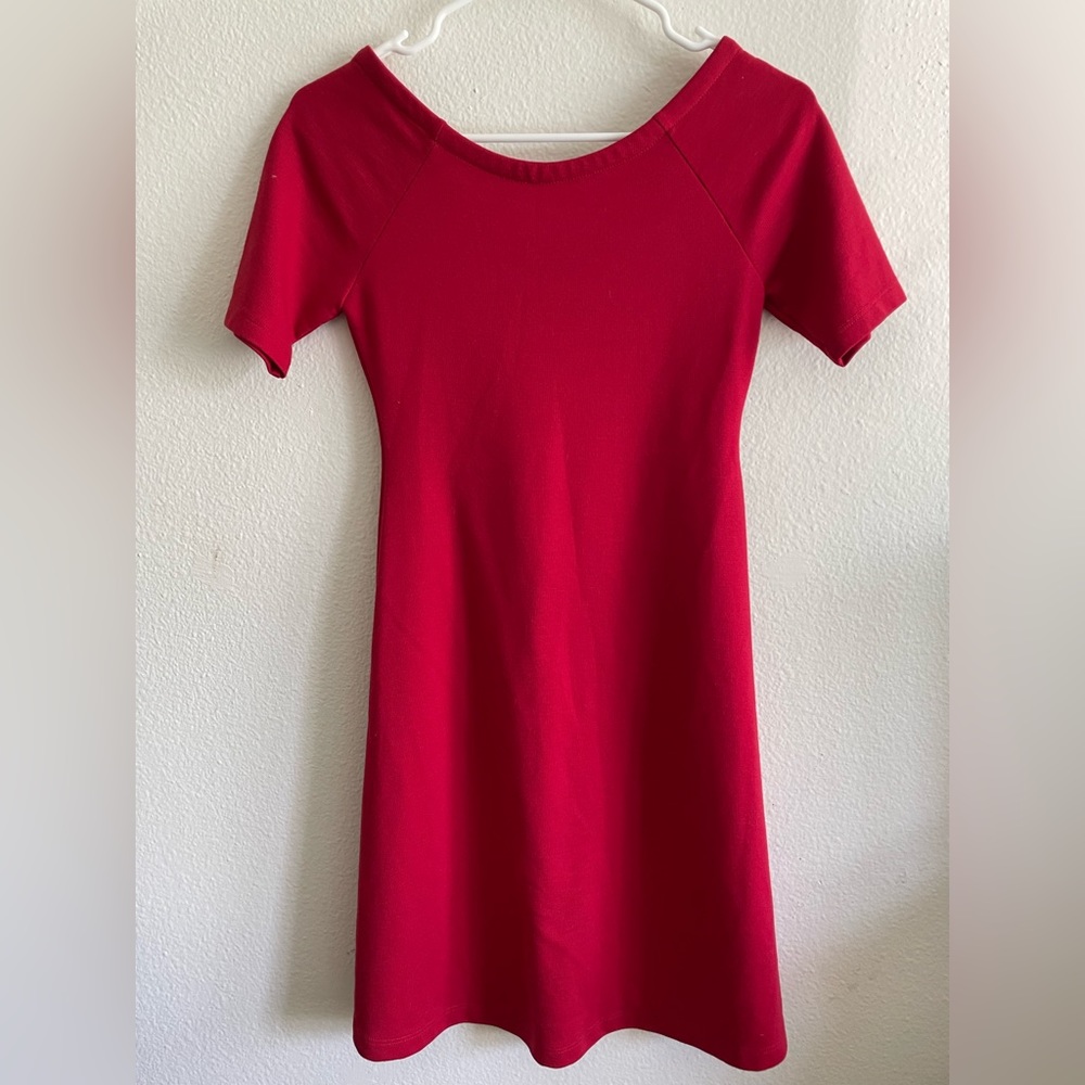 Zara short sleeve, skater dress - S